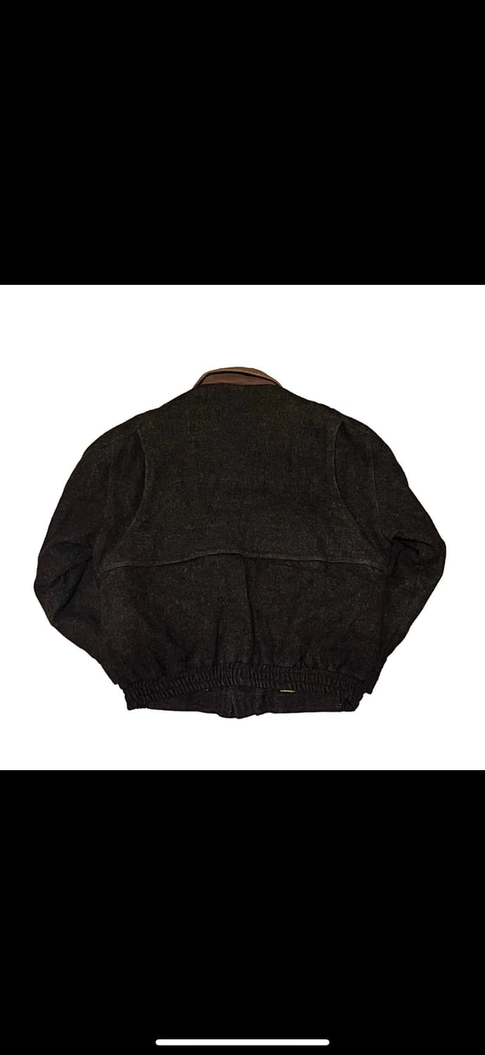 90s 캐주얼클럽 영국빈티지 울 헌팅 블루종 상품이미지4