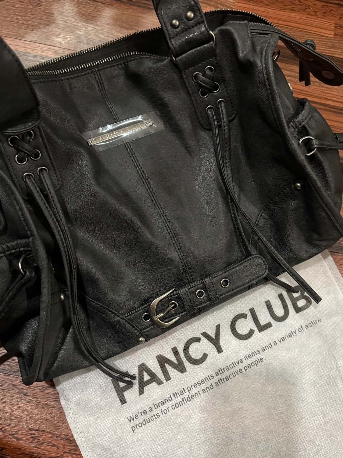 팬시클럽 벨티드 레더백 숄더백 토트백 가방 상품이미지6