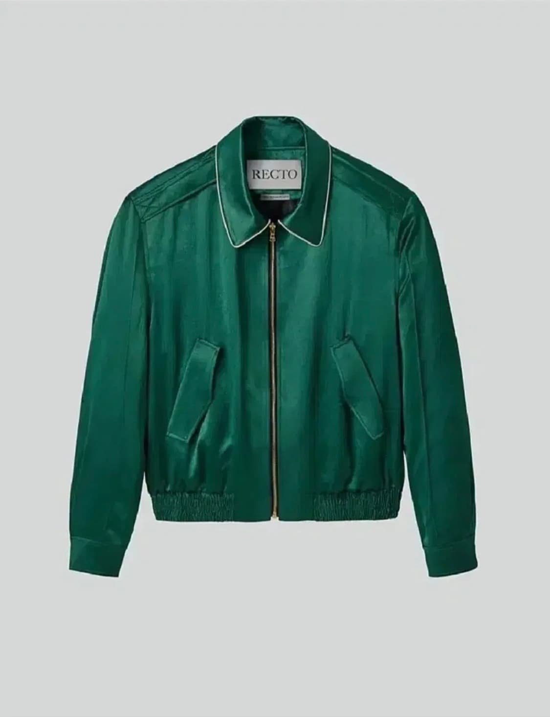 [XL] 렉토 80s 플루이드 벤 점퍼 자켓 그린 상품이미지1
