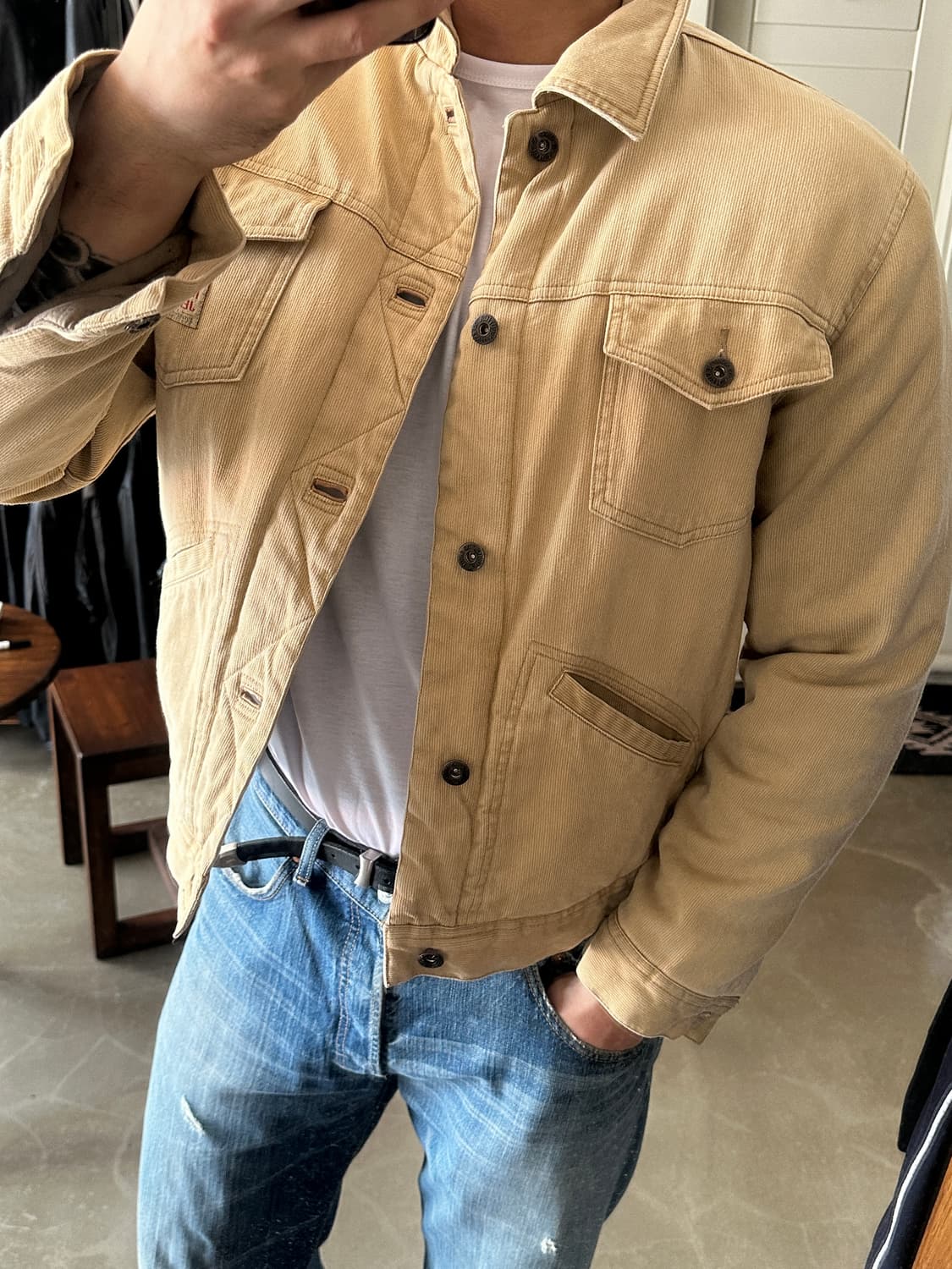 90s Nautica Jeans Company 코듀로이 트러커 자켓 상품이미지1