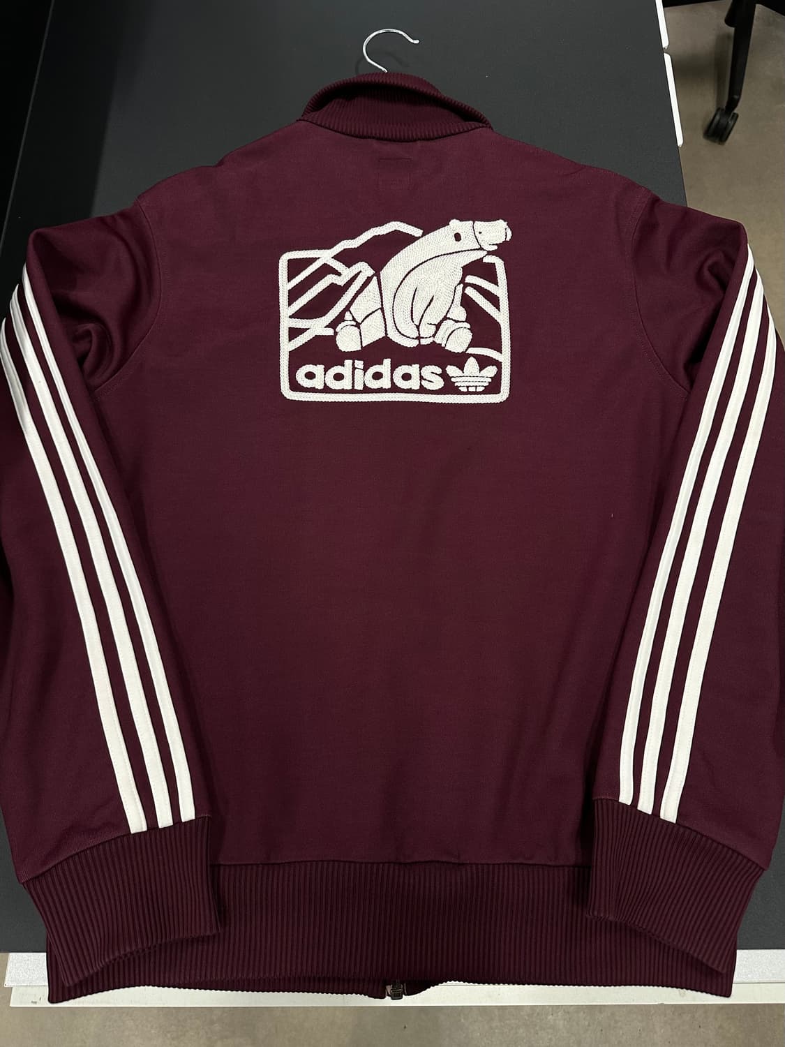 아디다스 베켄바우어 트랙 져지 버건디 상품이미지5