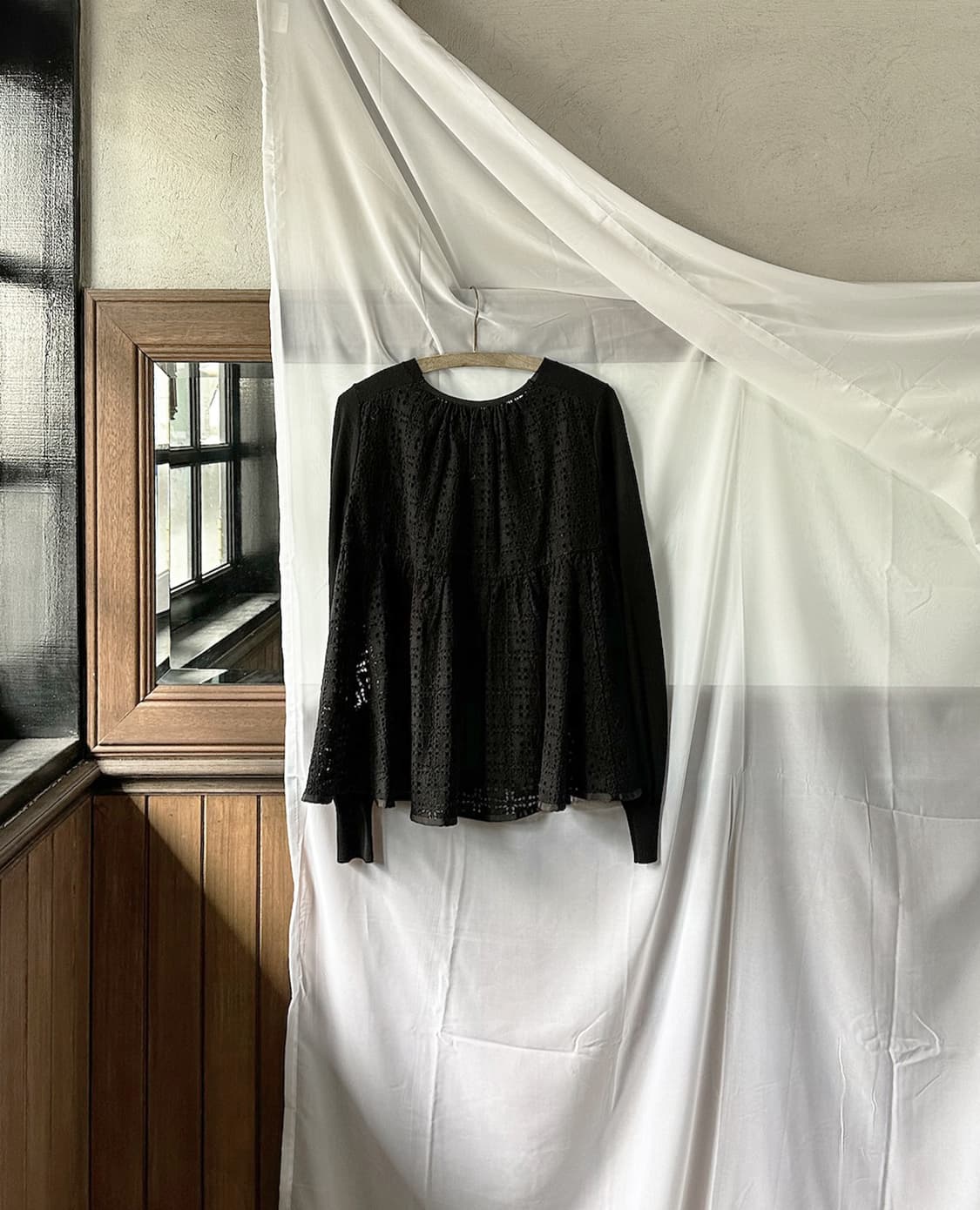 SACAI LUCK hole lace cardigan 상품이미지8