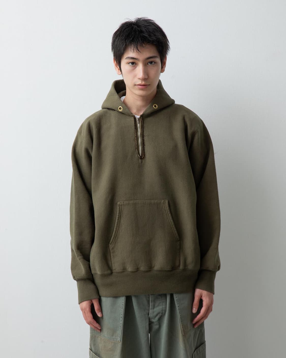 25ss VINTAGE HALF ZIP SWEAT HOODIE 상품이미지1