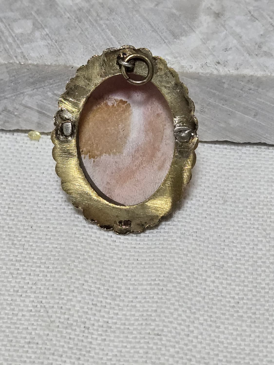 빈티지 쉘 카메오 800실버 프레임 펜던트/브로치 상품이미지2