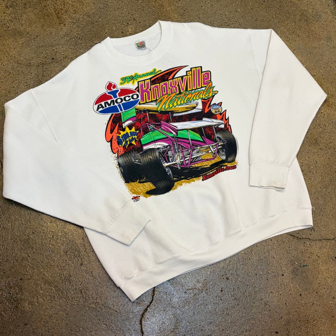 레어 90s USA 미국 빈티지 래이싱 헤비코튼 맨투맨 상품이미지2