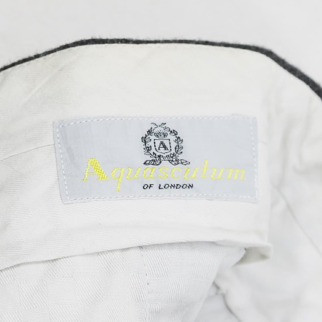 (착용컷) Aquascutum 울 슬랙스 (남성용 31) 상품이미지7