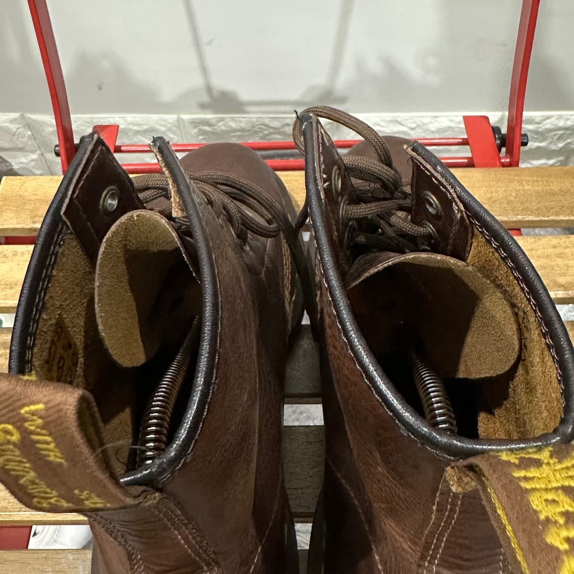 UK8) 닥터마틴 워커 남성 남자 부츠 8홀 브라운 20847 상품이미지5