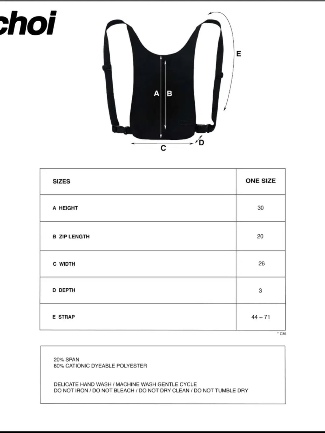 지초이 백팩 jichoi backpack AW24 투웨이 크로스백 상품이미지3