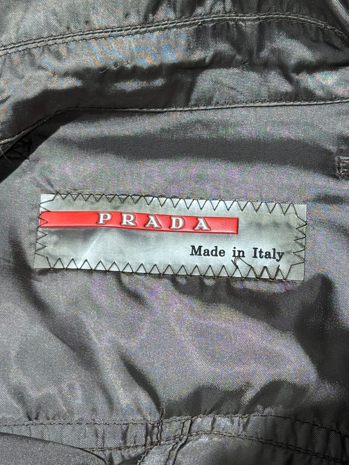 프라다 카키 나일론 하이넥 집업 자켓 상품이미지7