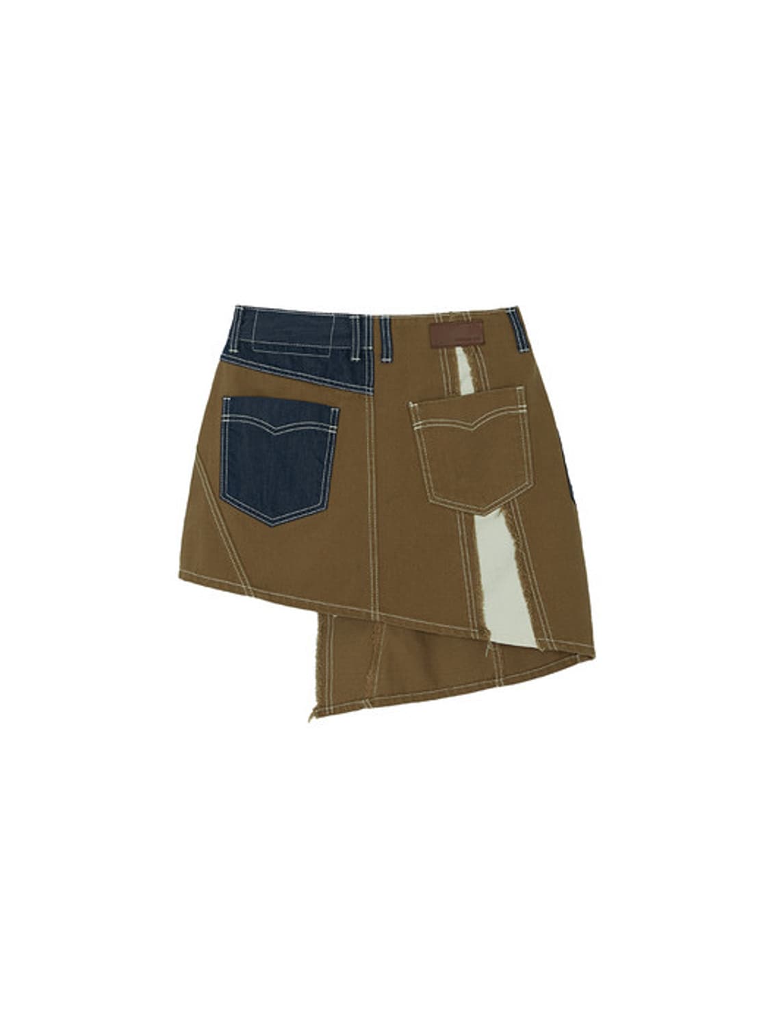 MARIEE PATCH ASYMMETRIIC DENIM SKIRTS 상품이미지2