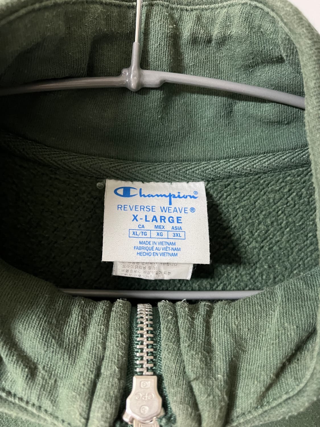 챔피온 하프집업 맨투맨 XL 상품이미지3