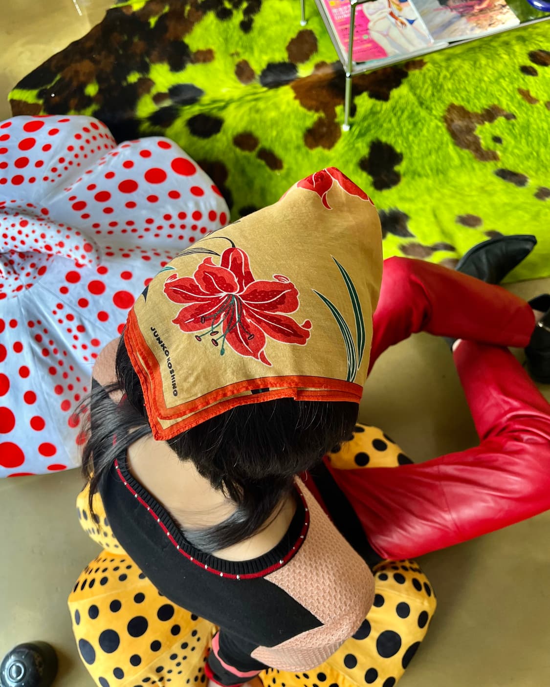 90-00s JUNKO KOSHINO Vtg Bandana Scarf 상품이미지2