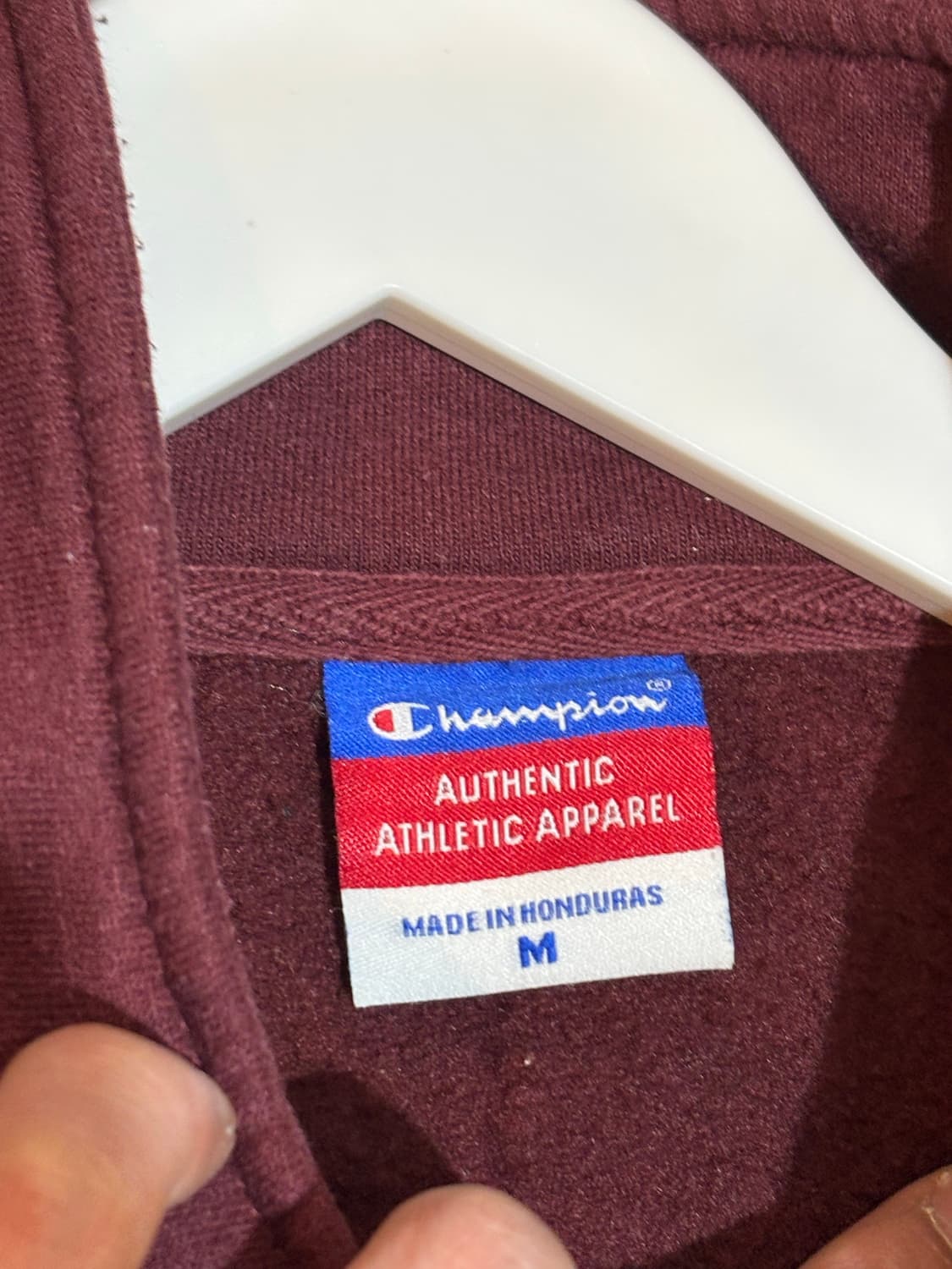 챔피온 버건디 집업 자켓 M사이즈 상품이미지5