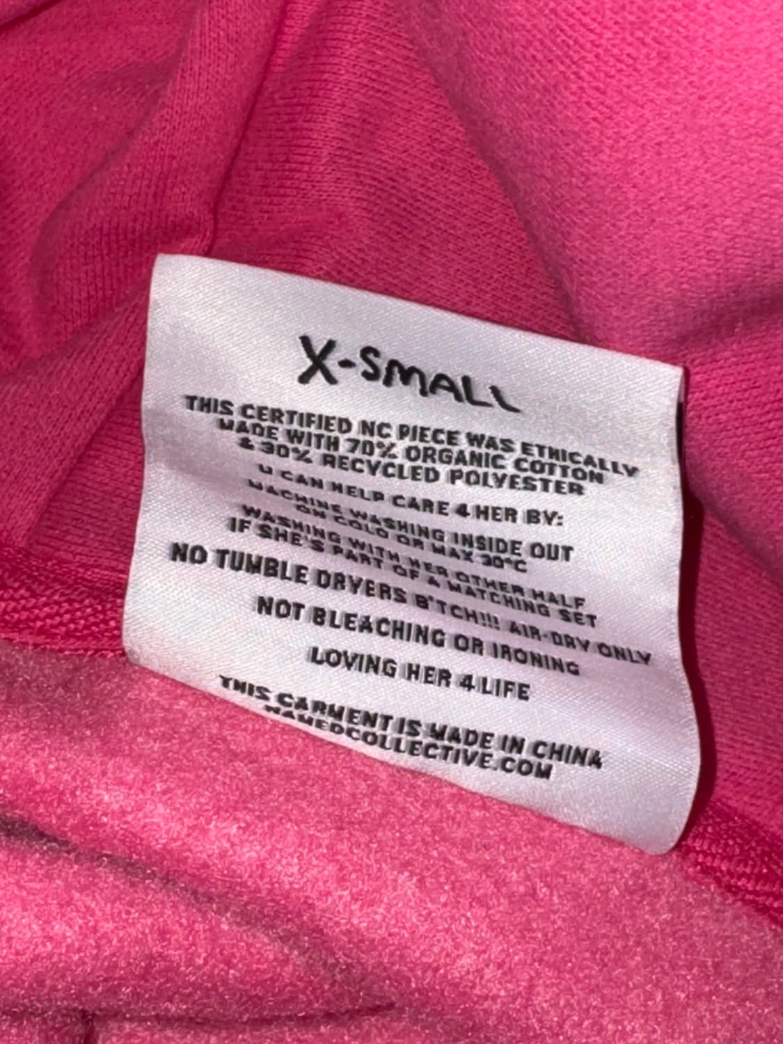 Named Collective 네임드콜렉티브 핑크 트레이닝복 셋업  XS 상품이미지6