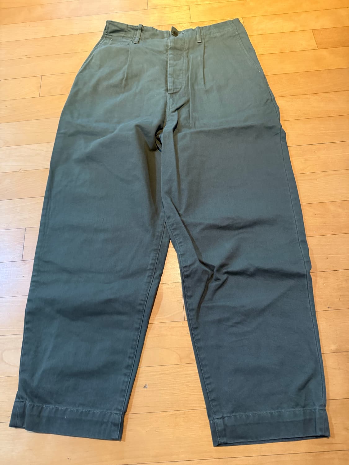 캐피탈 치노 하이웨스트 님 팬츠 카키 M 상품이미지1