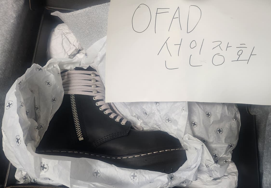 릭오웬스 닥터마틴 스틸토 부츠 (uk7/260) 상품이미지1