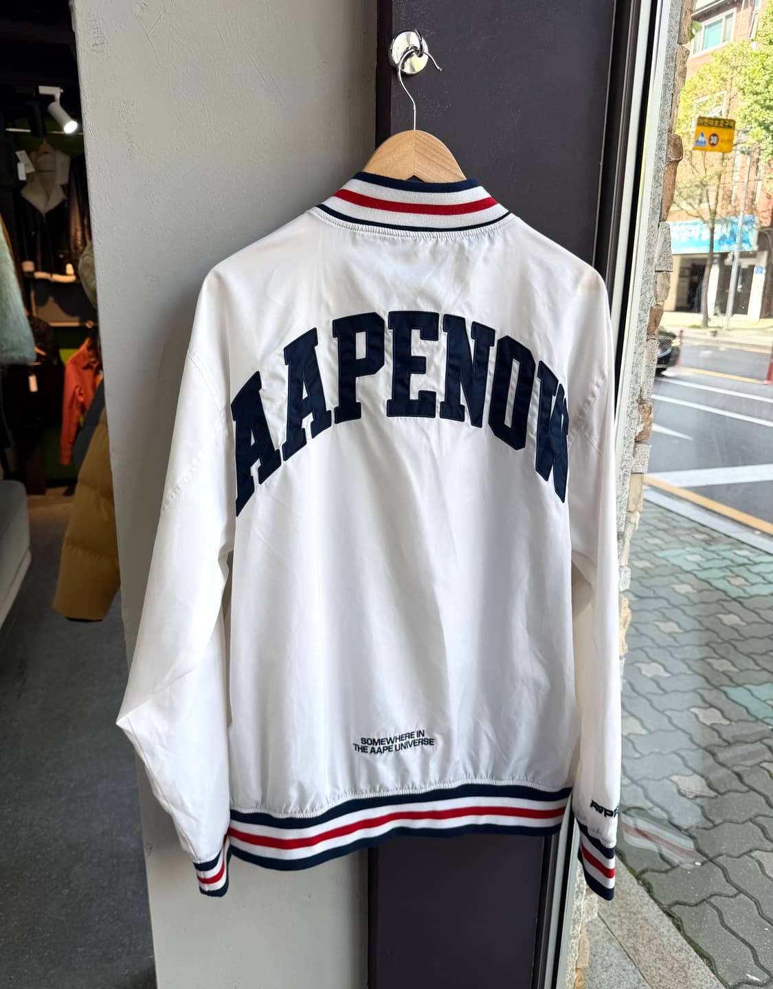 XL/ 에이프 25FW 스트라이프 트리밍 봄버 자켓 상품이미지8