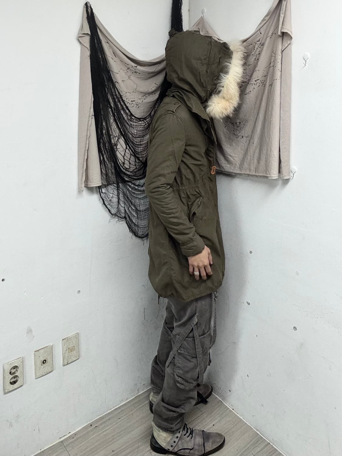 [2000s G.O.A] Archive Grunge Raccoon Fur 상품이미지4