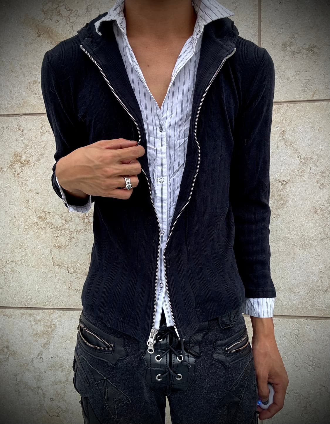 Minimal Mood WhiteShirts Layered 2-way H 상품이미지7