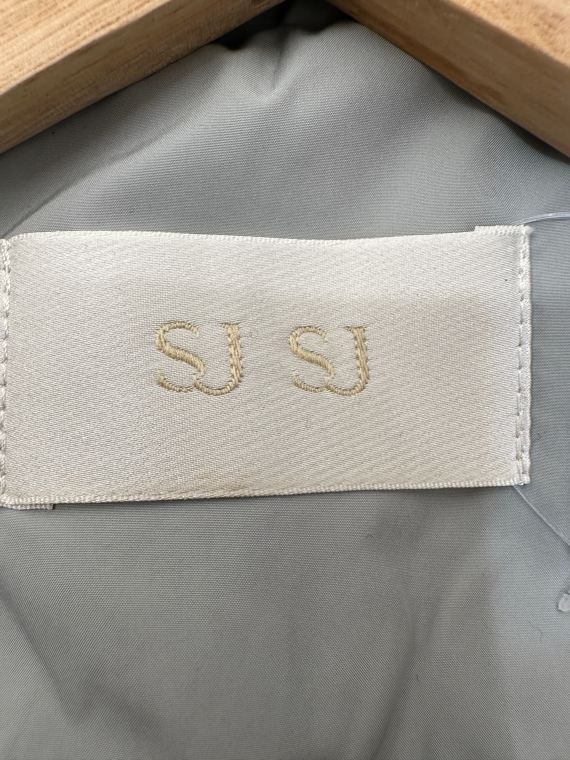 SJSJ 라이트블루 트위드 트리밍 패딩 상품이미지2