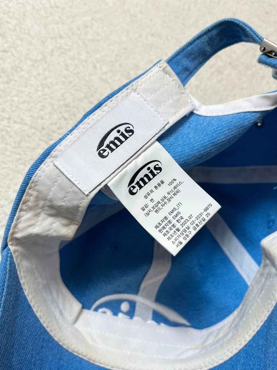 이미스 emis 23ss 피그먼트 볼캡 A1680 상품이미지9