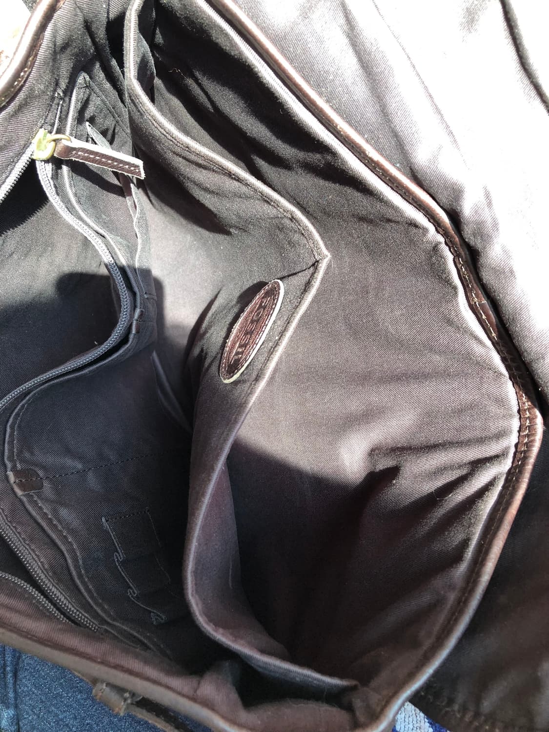 파슬 브라운 레더 브리프케이스 메신저백 상품이미지5