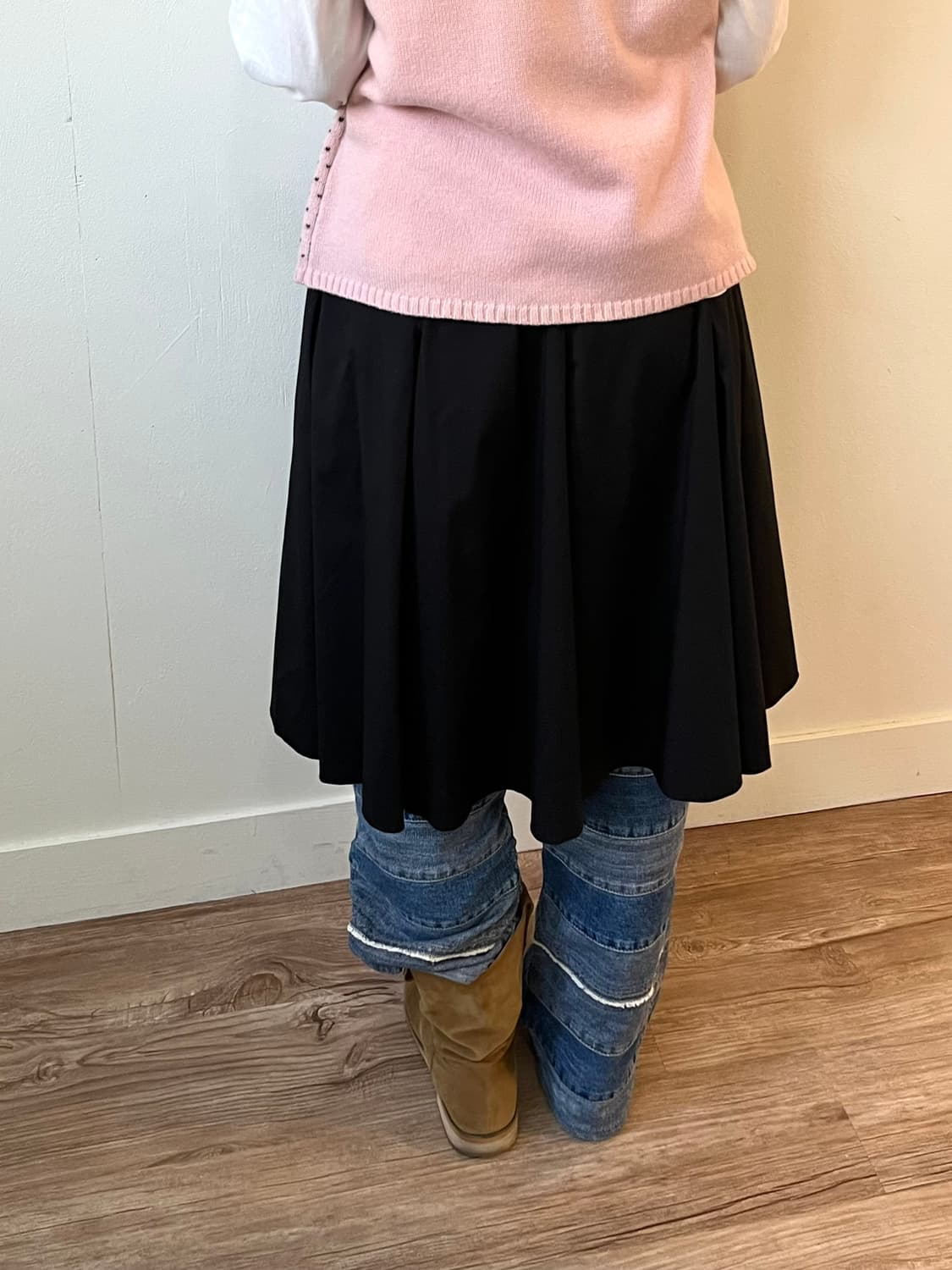 ARMANI JEANS 플레어 블랙 스커트 상품이미지9
