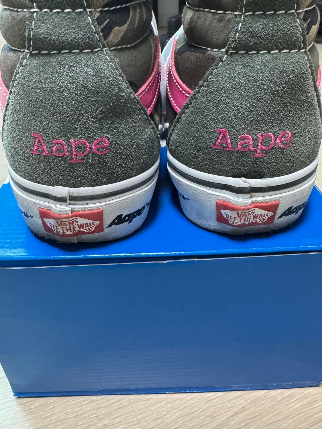 반스 x 에이프 스케이트 하이 볼트 카키 상품이미지3