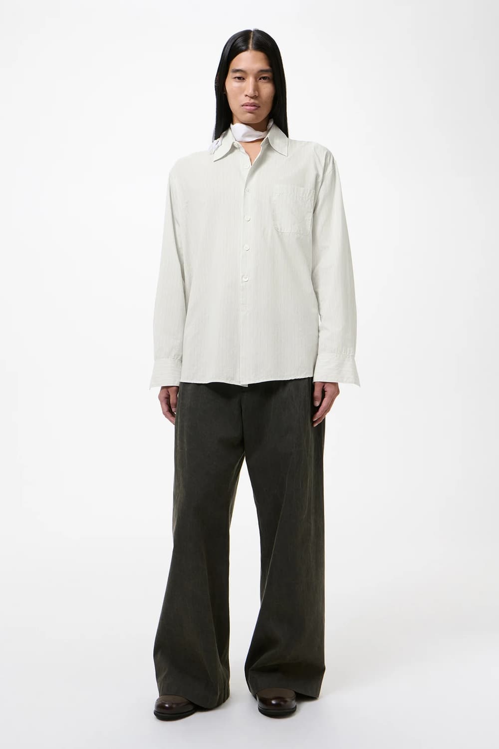 [46,48,50,52]아워레가시 26ss ABOVE 스트라이프 셔츠 상품이미지6