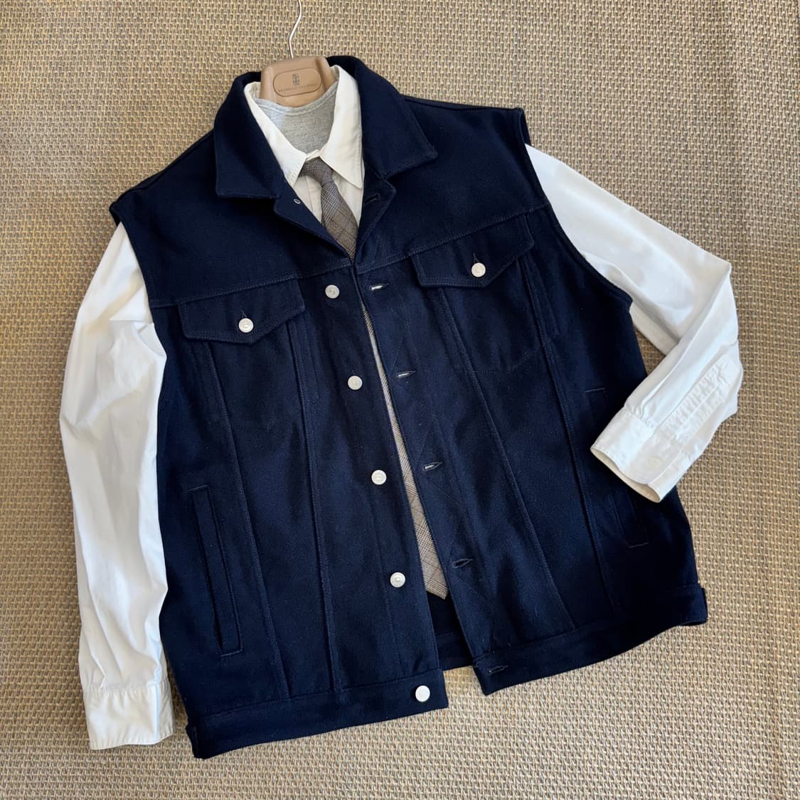 Dsquared2 디스퀘어드 이탈리안 최상급 멜튼울 트러커 베스트 조끼  상품이미지5