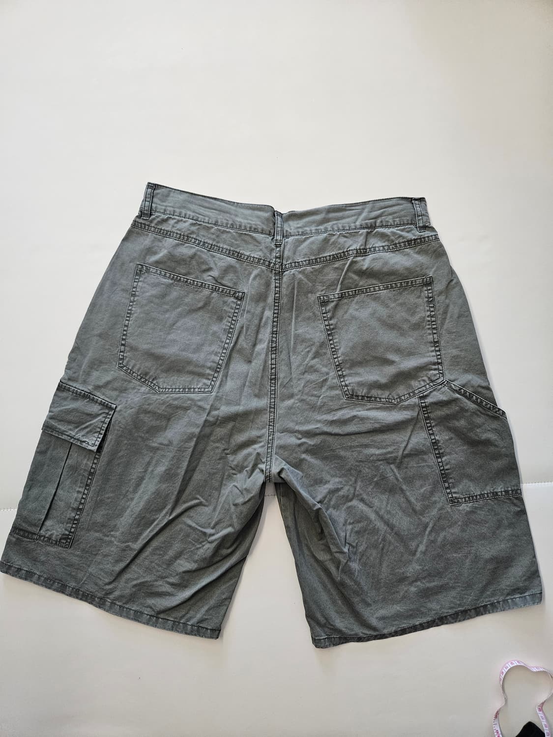 언아웃핏 원턱 워시드 와이드 코튼 쇼츠 상품이미지4