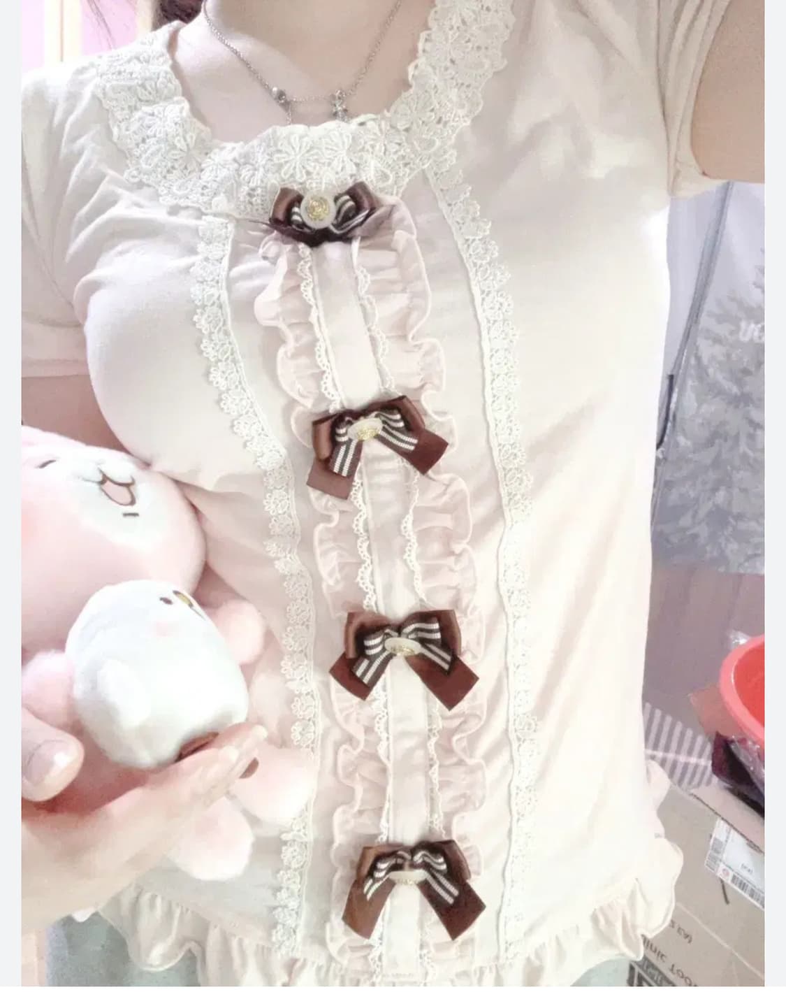 엑시즈팜 딸기초코 딸초맛 로걀탑 반팔티 리즈리사 트랄라라 가방 큐롯 상품이미지1