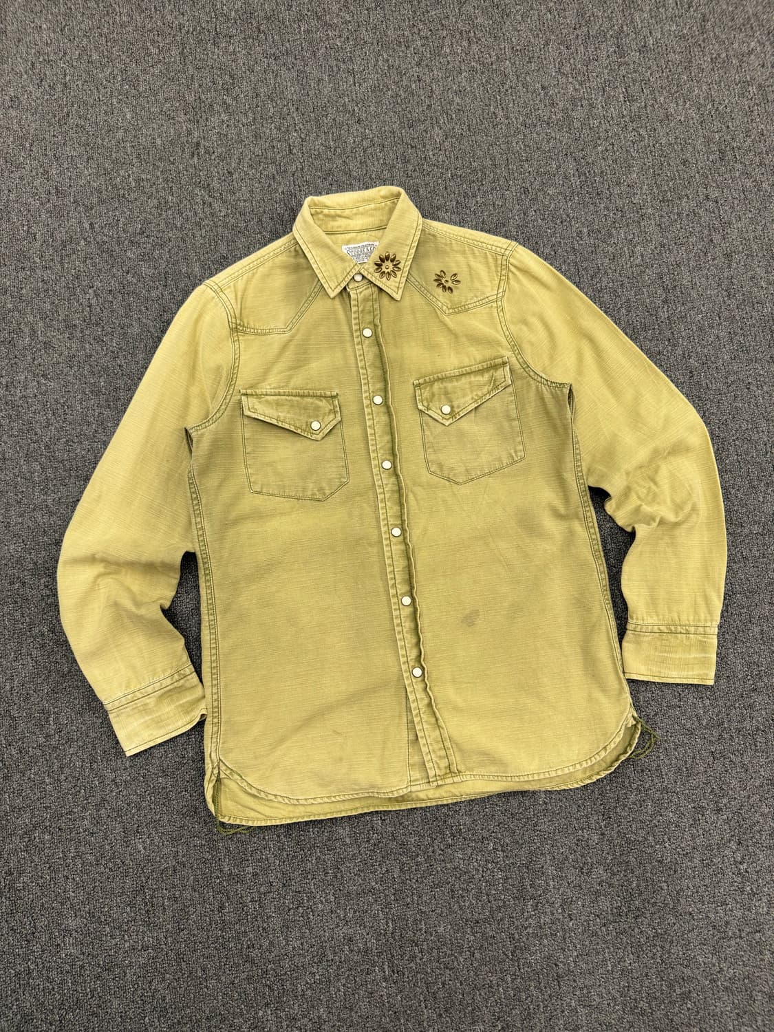 S)Stooge&Co 빈티지 스터드 포인트 웨스터 셔츠 상품이미지1