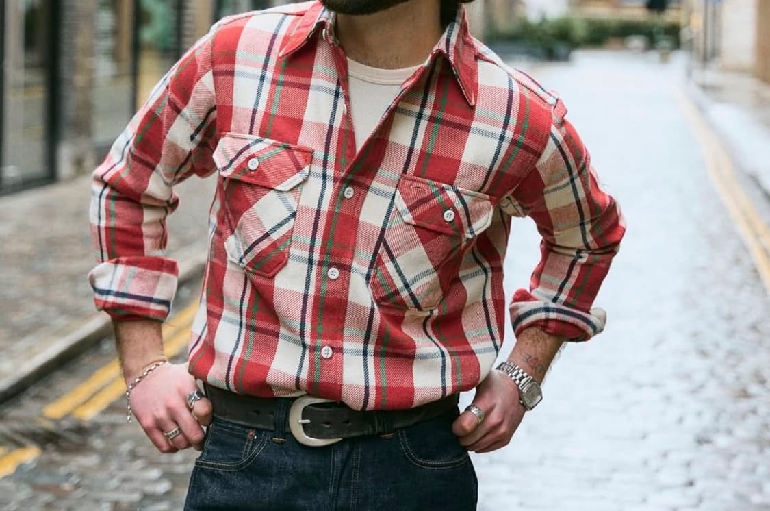 웨어하우스 플란넬셔츠 3104 c패턴 L(40) 상품이미지1