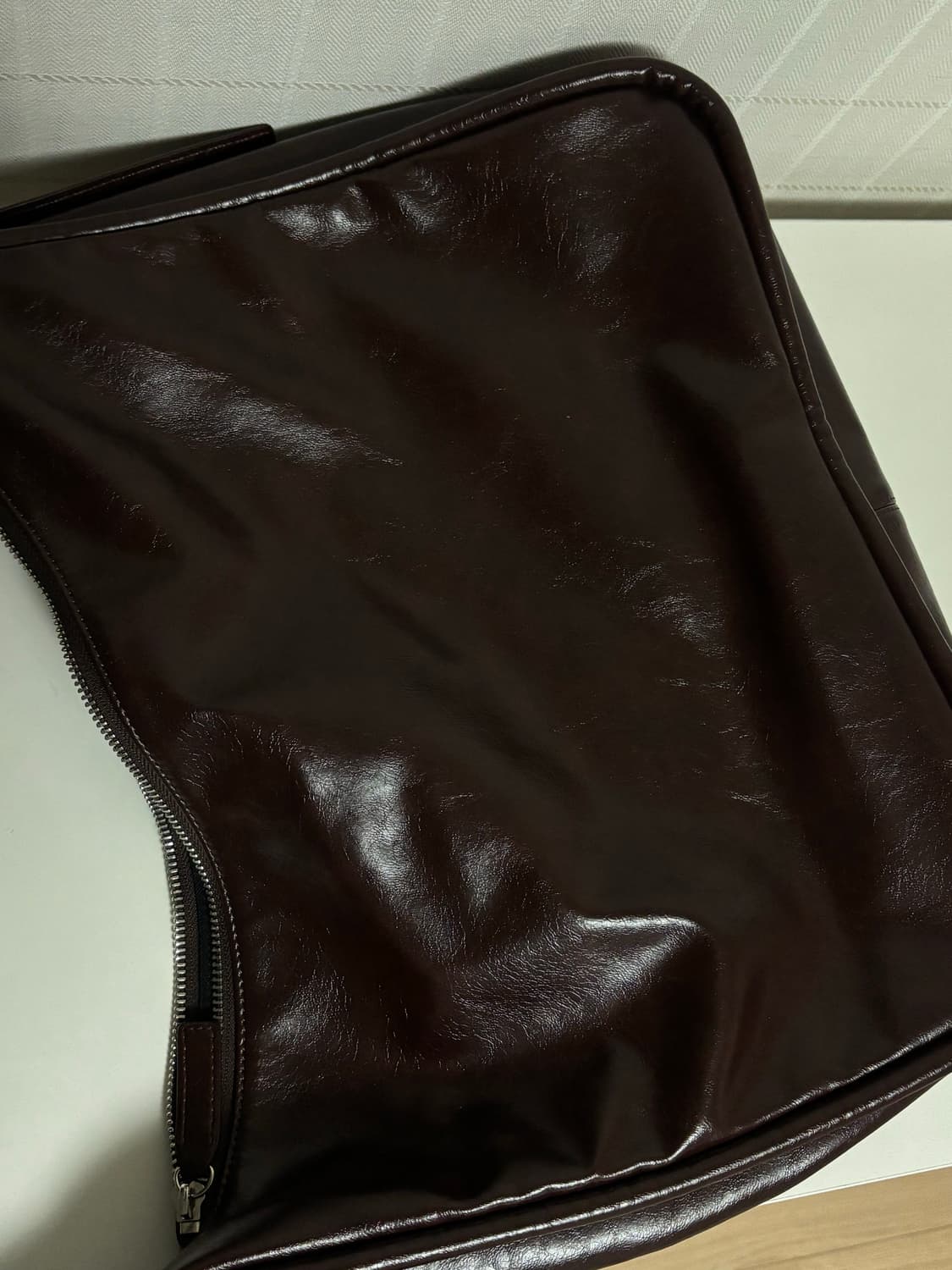 여밈 belted ridge bag (crinkle brown) 상품이미지3