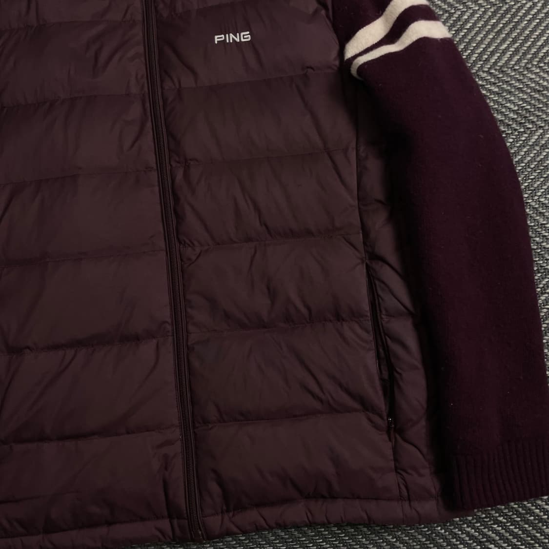 PING 핑 빅로고 니트 다운 점퍼 패딩y 3869 상품이미지3