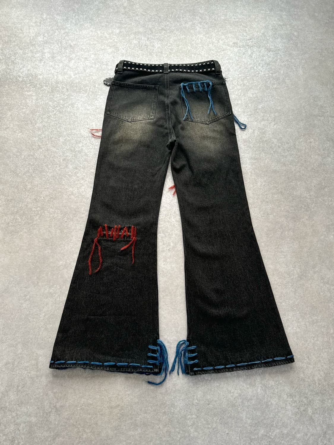 TΣist Hand Stitch Denim Flare Pants 상품이미지2