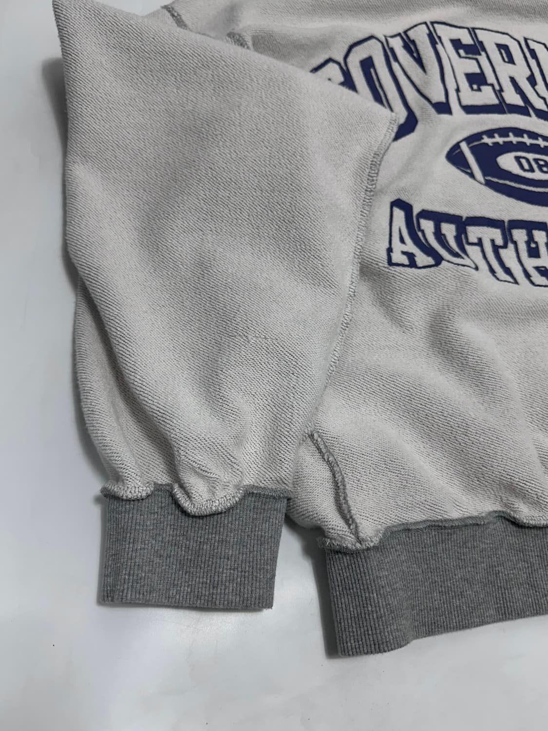 커버낫 리버스 빅로고 오버핏 후드티 멜란지그레이 상품이미지5