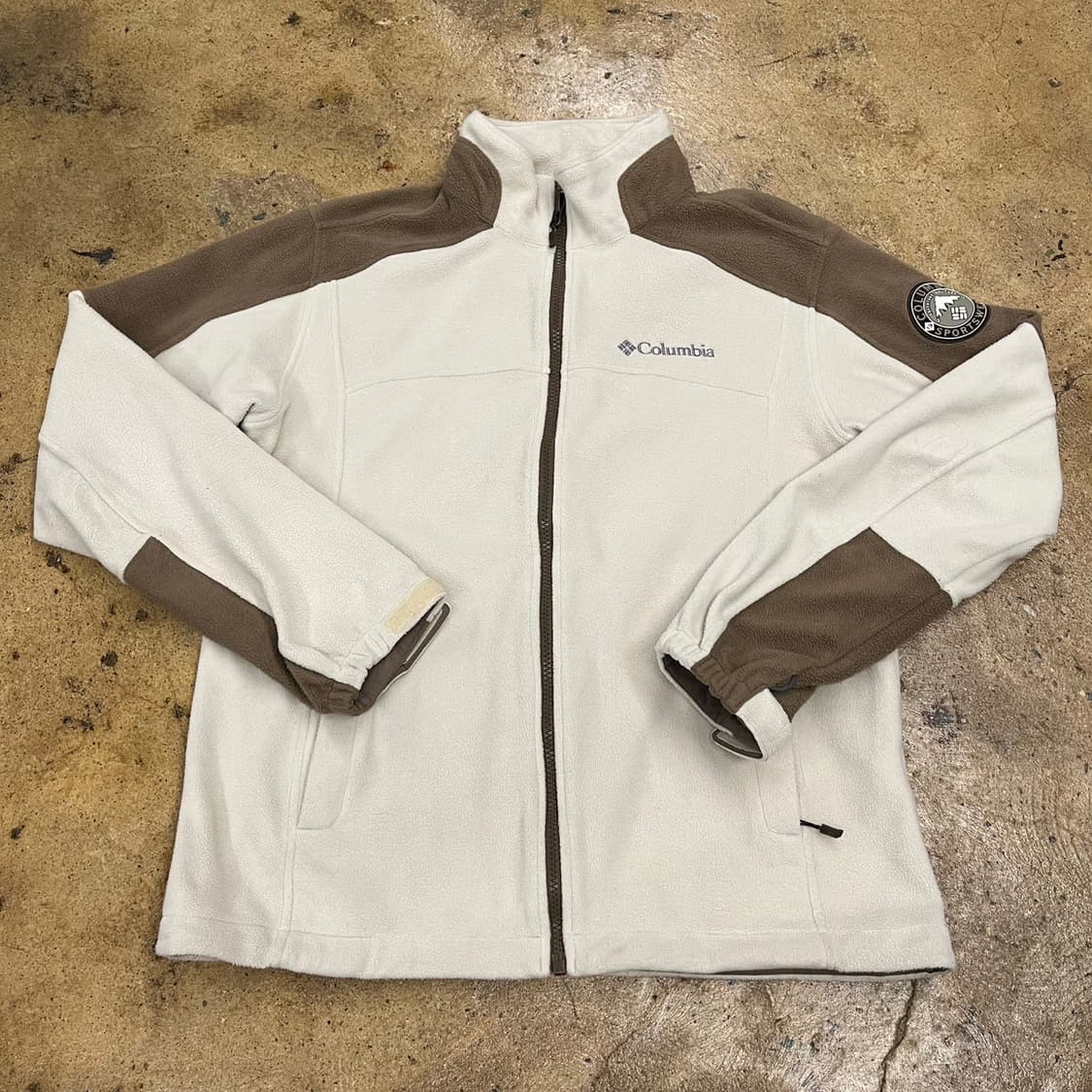 [정품/95,m] 컬럼비아 플리스 자켓 아이보리브라운 b16 상품이미지2