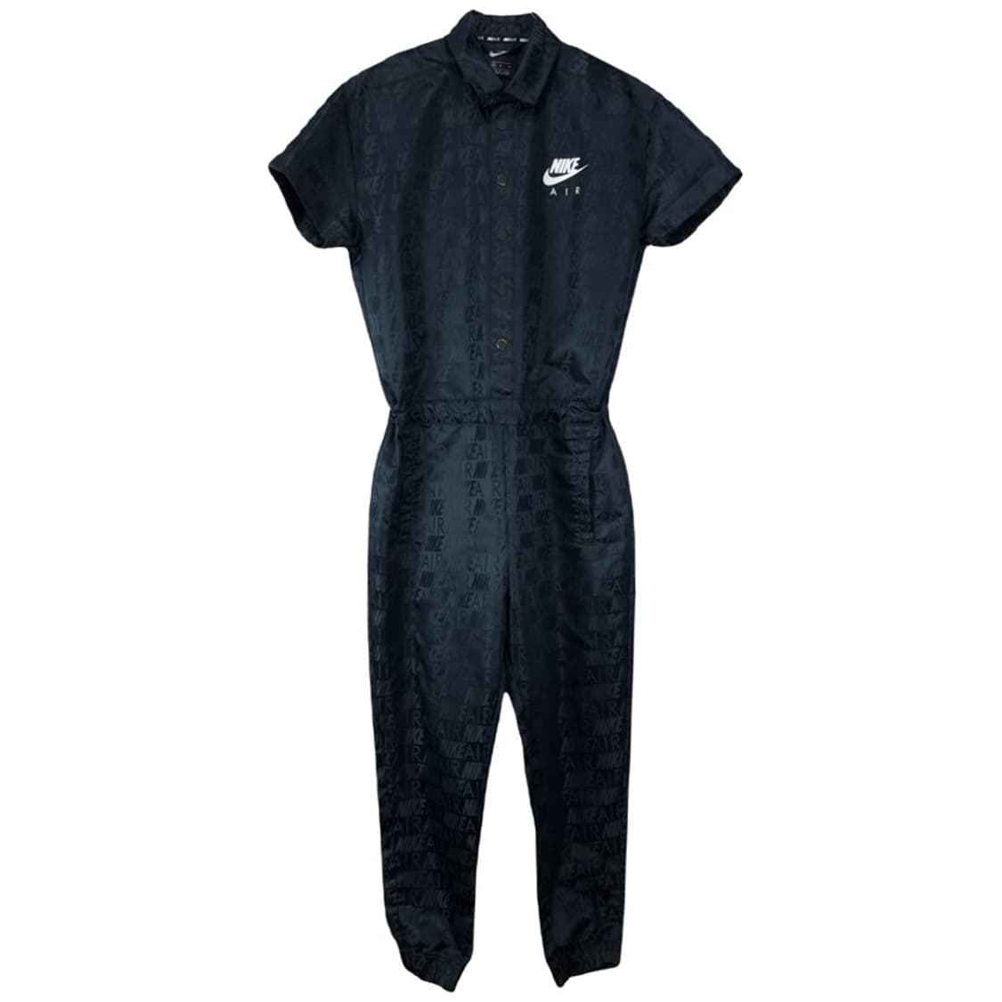 [나이키] 멀티 로고 패턴 사틴 반팔 점프수트 M20132 상품이미지2