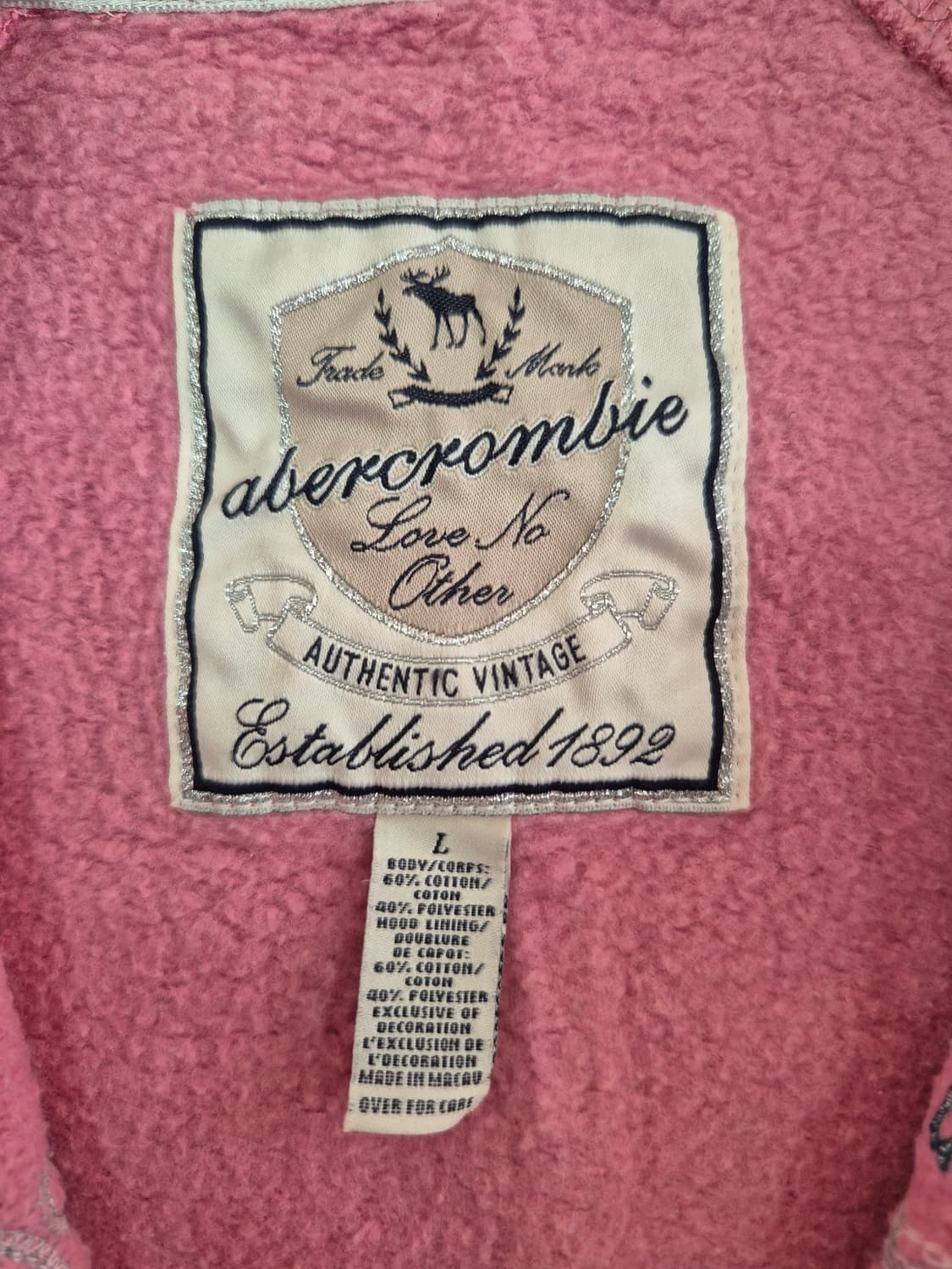 아베크롬비 기모 후드집업 상품이미지2