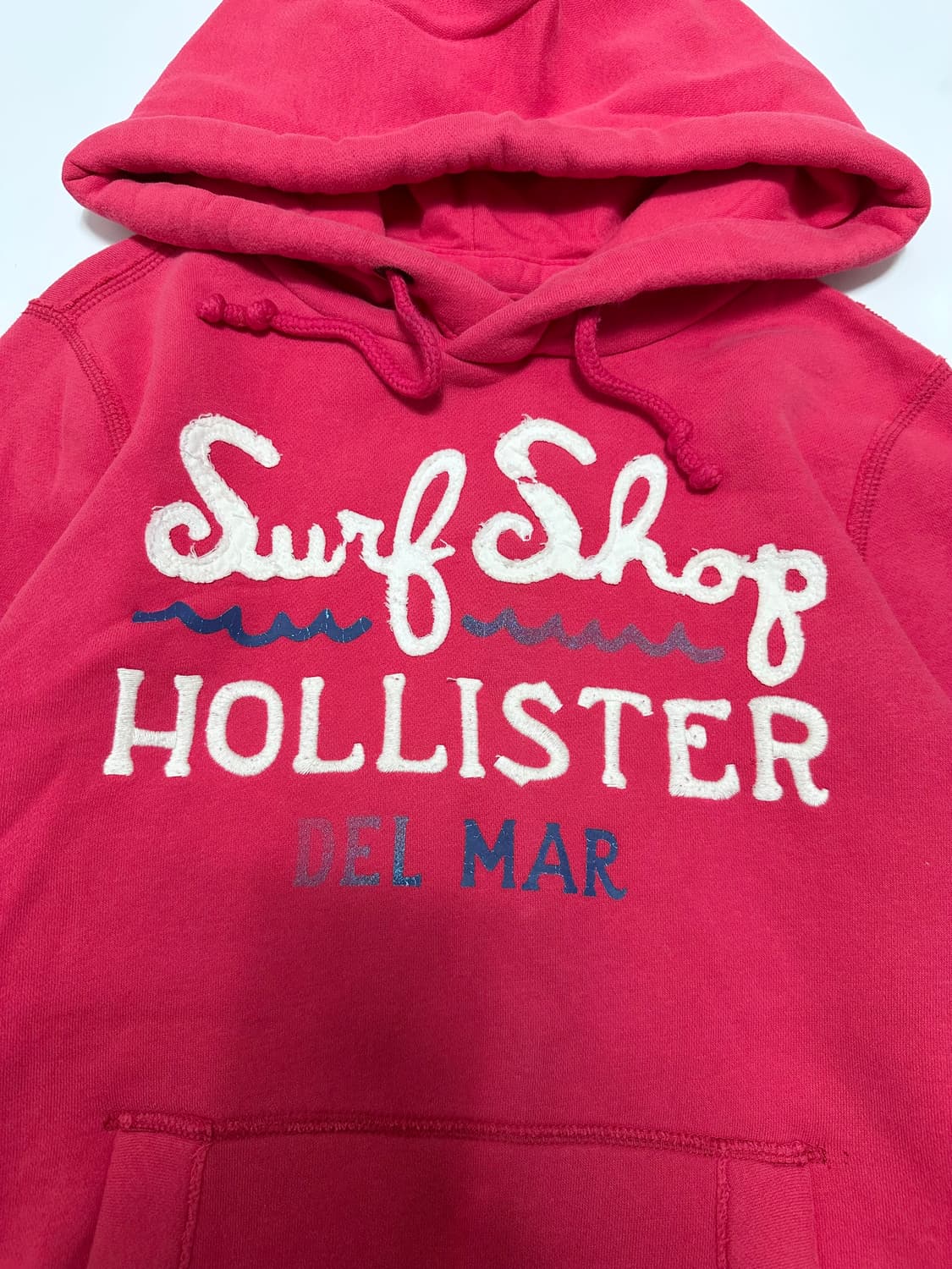 홀리스터 로고 핑크 후드티 상품이미지3