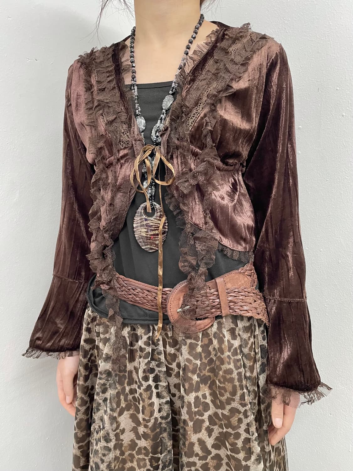 페어리 레이스 디테일 볼레로 탑 상품이미지2