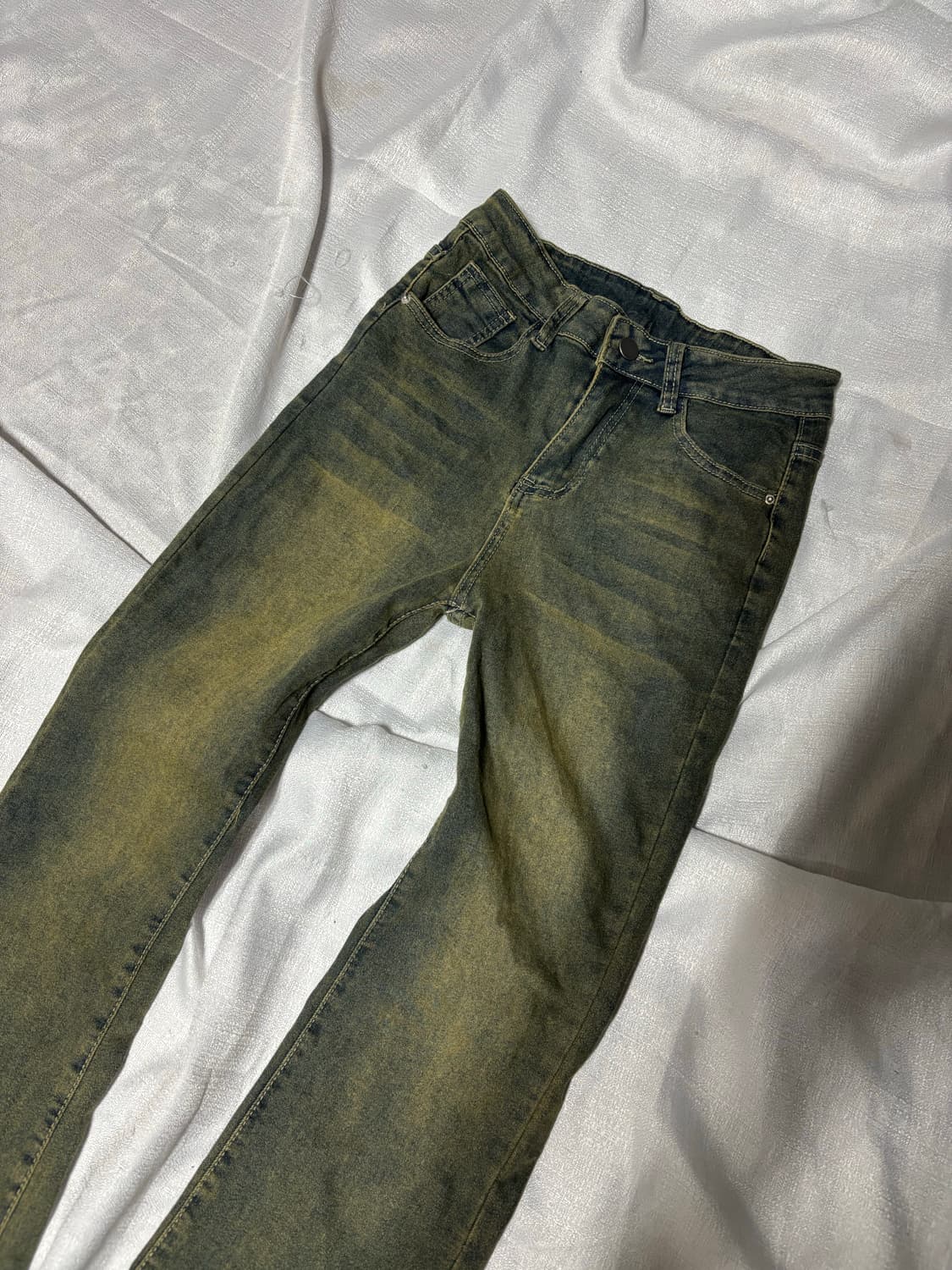 “Unknown” Mud Washing Boots Cut Slim Fit 상품이미지4