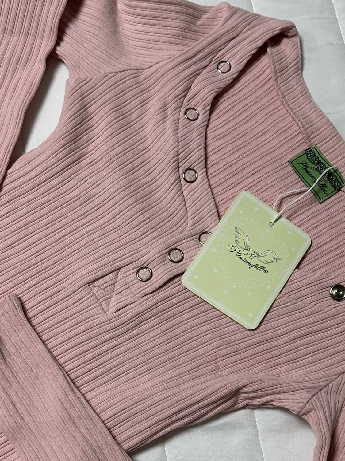 플리즈노팔로우 버니탑 핑크 상품이미지2