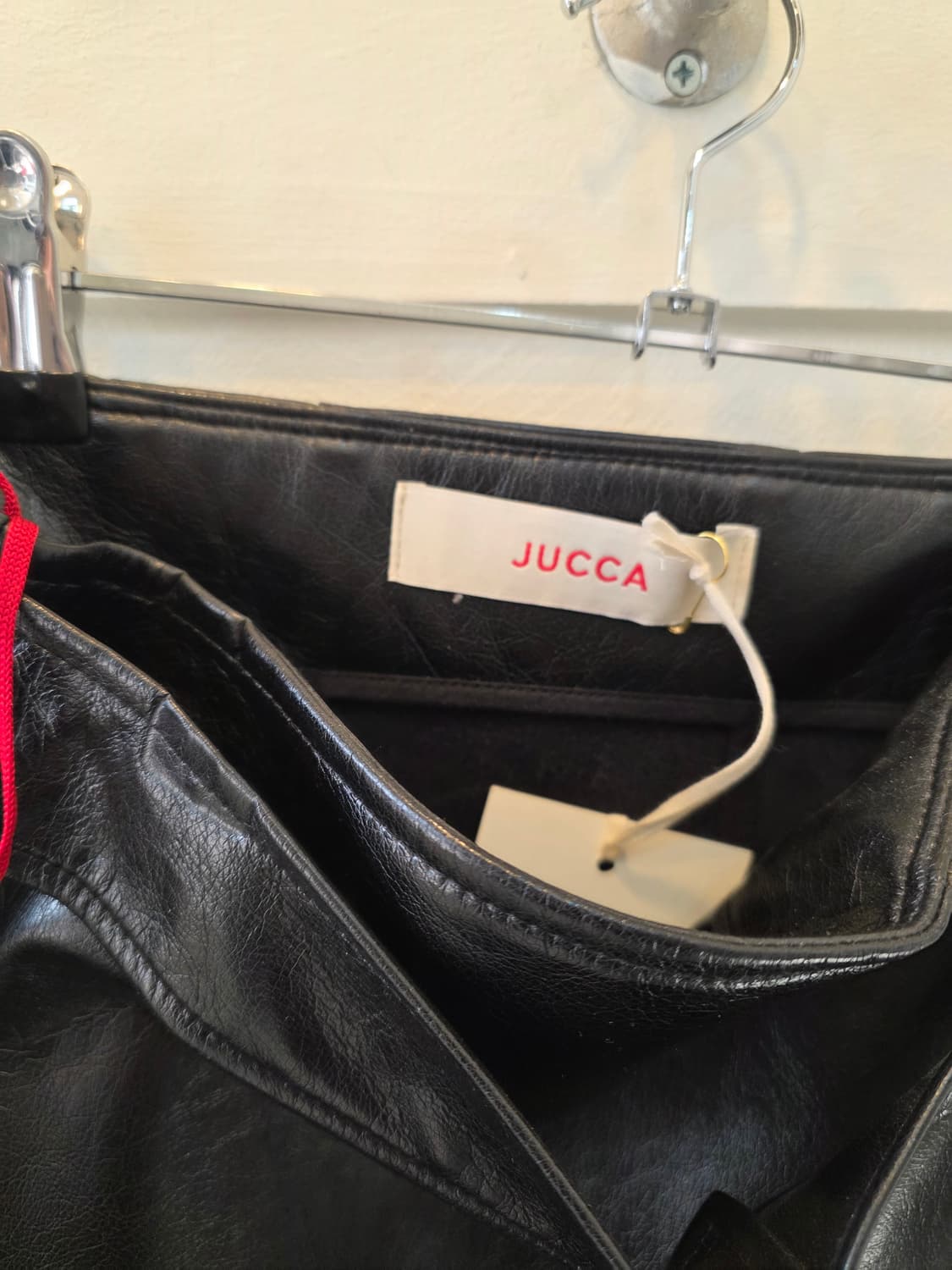 JUCCA 유카 블랙 페이크 슬랫스커트38 상품이미지2