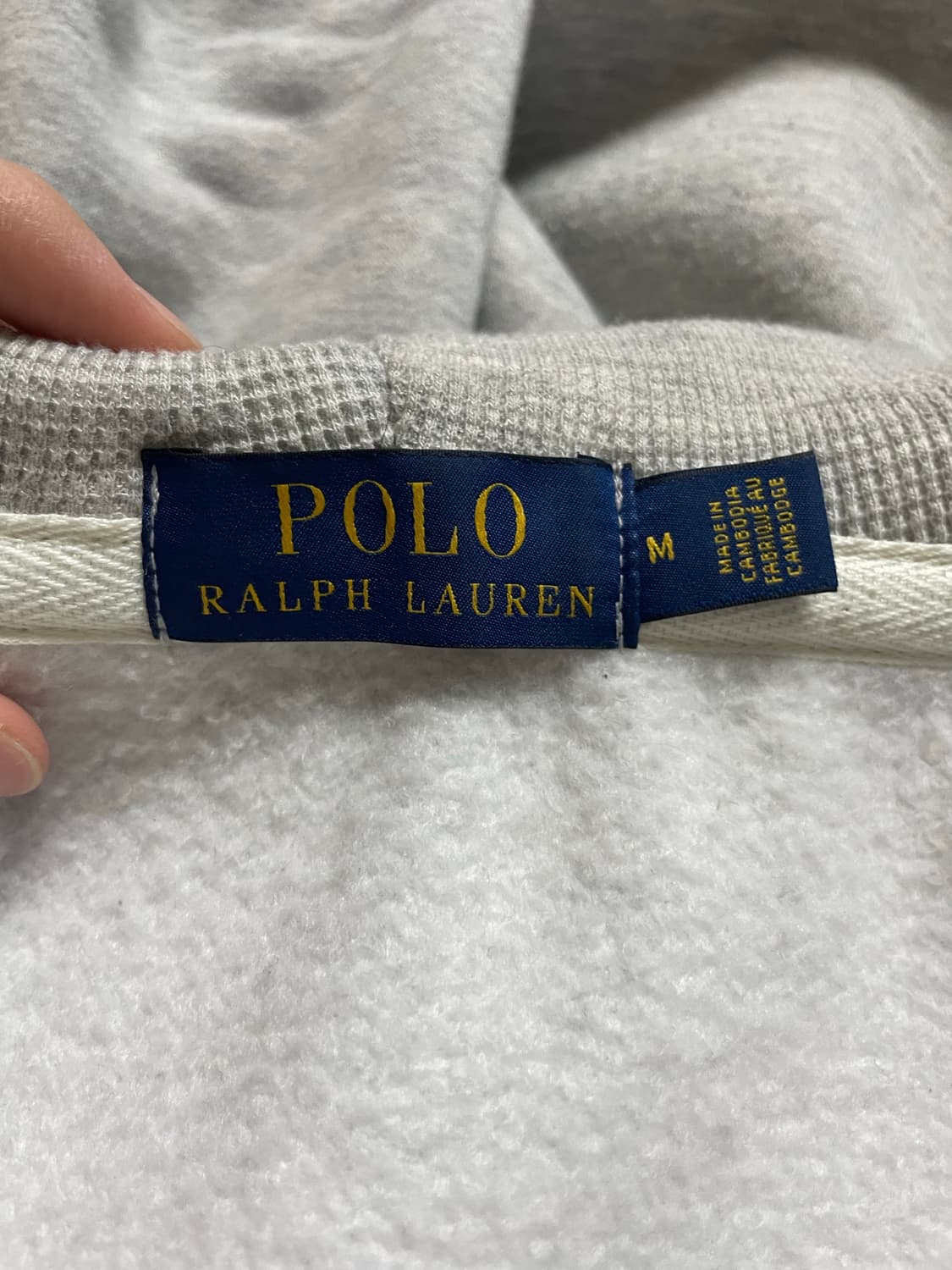 폴로 기모 후드집업 M 상품이미지3