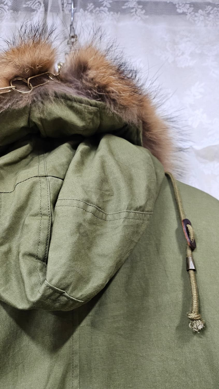 카키  오리털 야상 개파카 상품이미지3