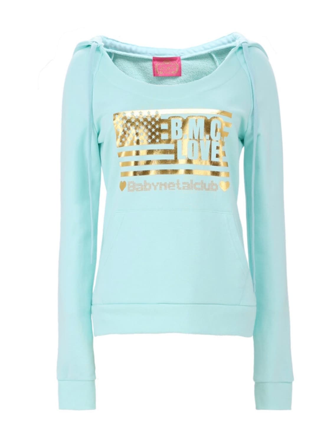 베이비메탈클럽 BMC♥LOVE hoodie (mint) 상품이미지1