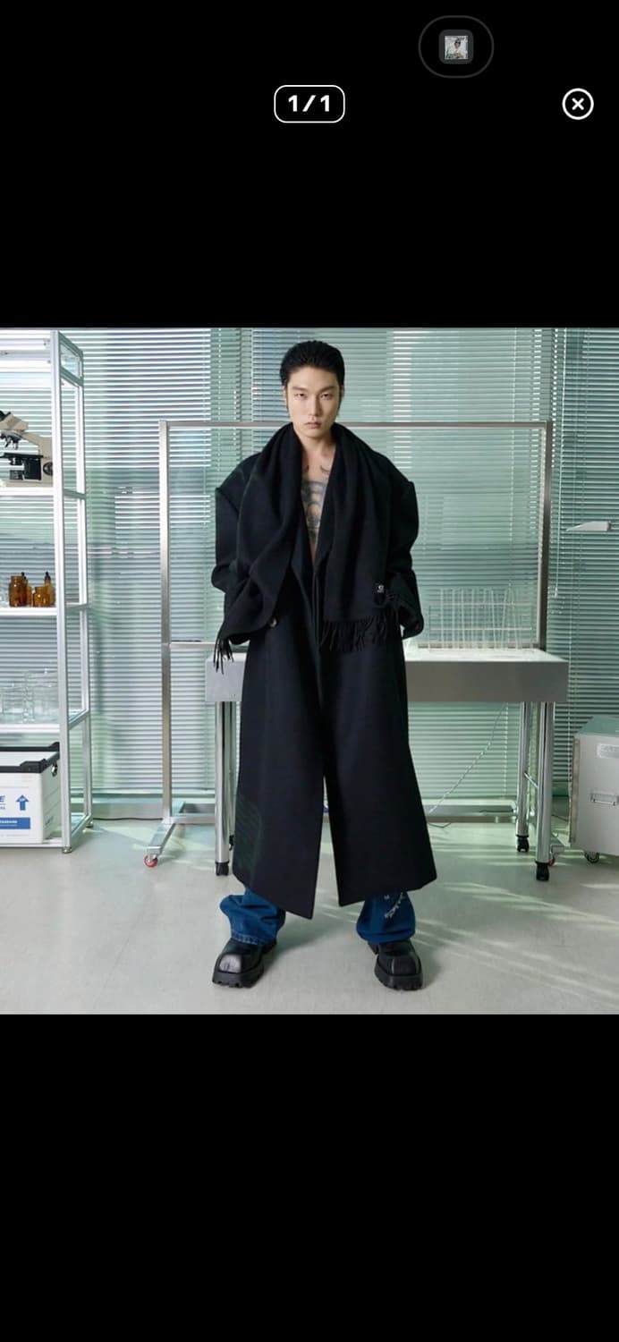 csc 스카프 코트 2사이즈 풀구성 상품이미지1